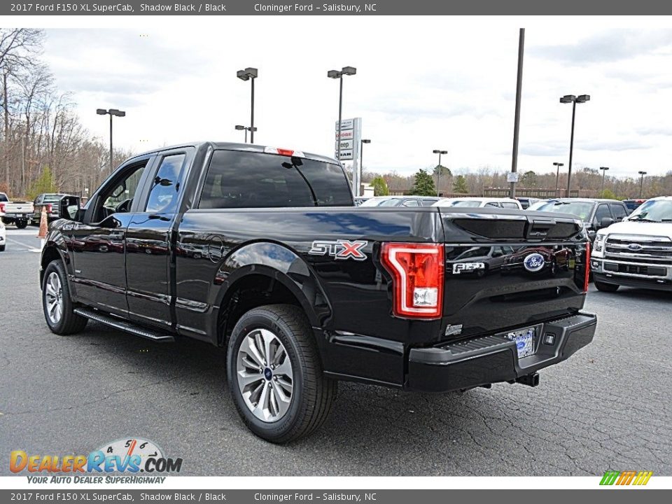 2017 Ford F150 XL SuperCab Shadow Black / Black Photo #19