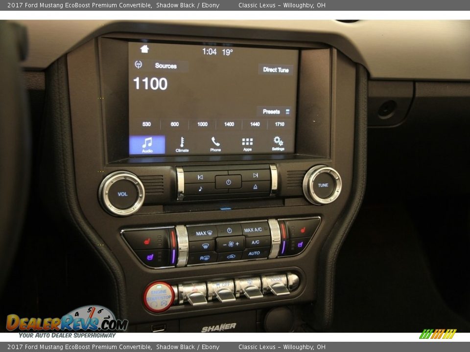 Controls of 2017 Ford Mustang EcoBoost Premium Convertible Photo #14