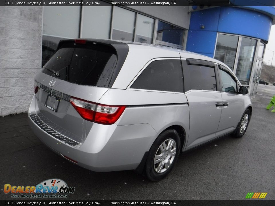 2013 Honda Odyssey LX Alabaster Silver Metallic / Gray Photo #8