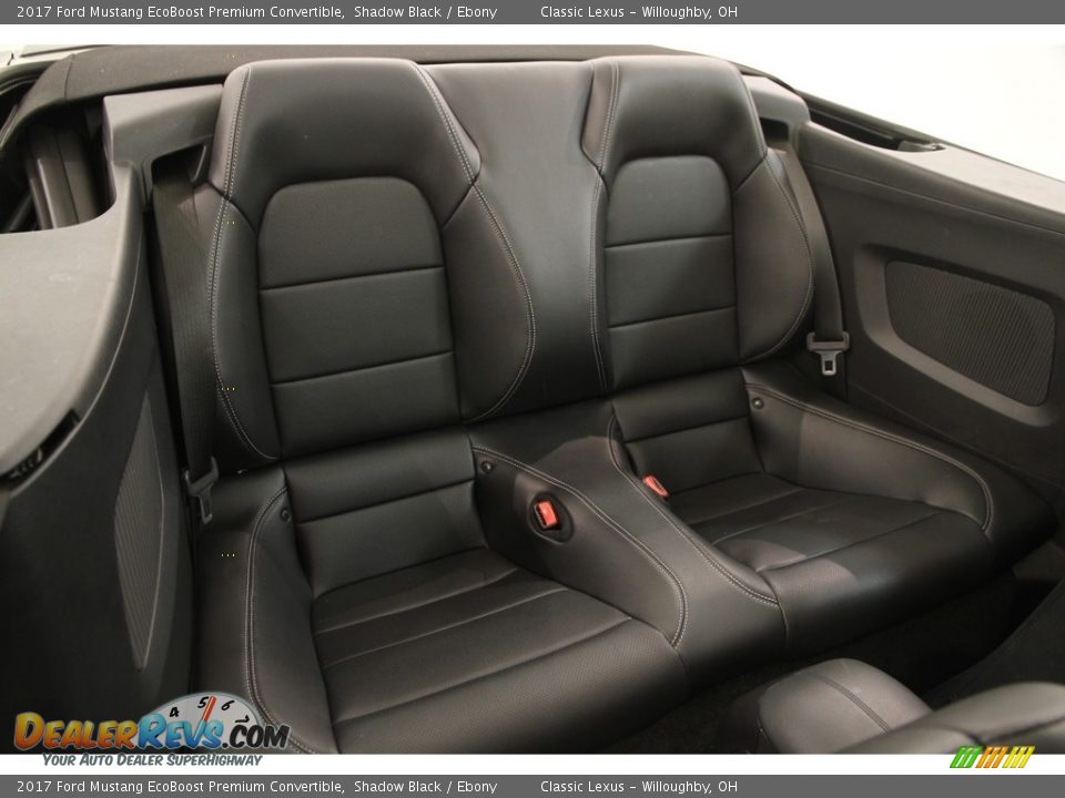 Rear Seat of 2017 Ford Mustang EcoBoost Premium Convertible Photo #22