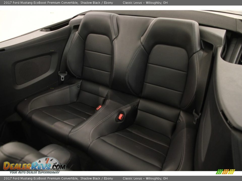 Rear Seat of 2017 Ford Mustang EcoBoost Premium Convertible Photo #23