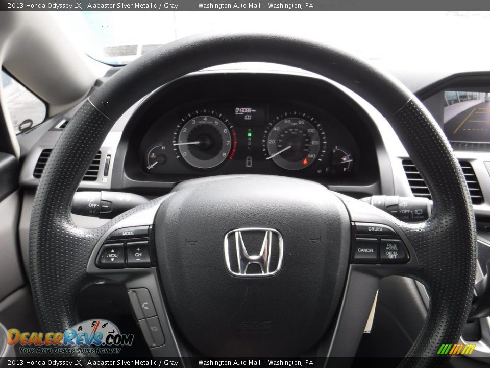 2013 Honda Odyssey LX Alabaster Silver Metallic / Gray Photo #15