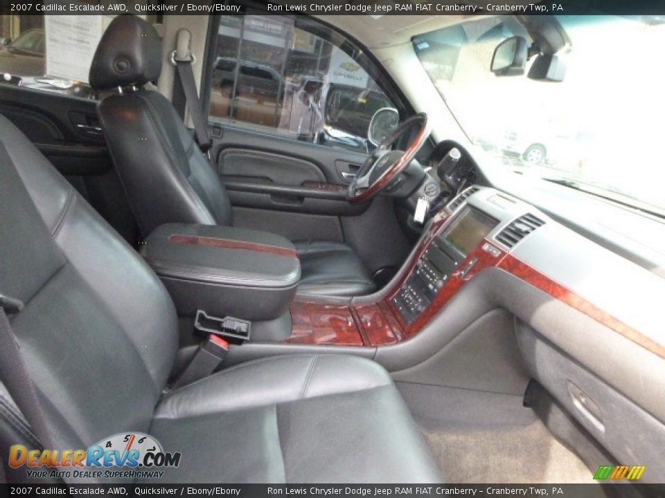 2007 Cadillac Escalade AWD Quicksilver / Ebony/Ebony Photo #10