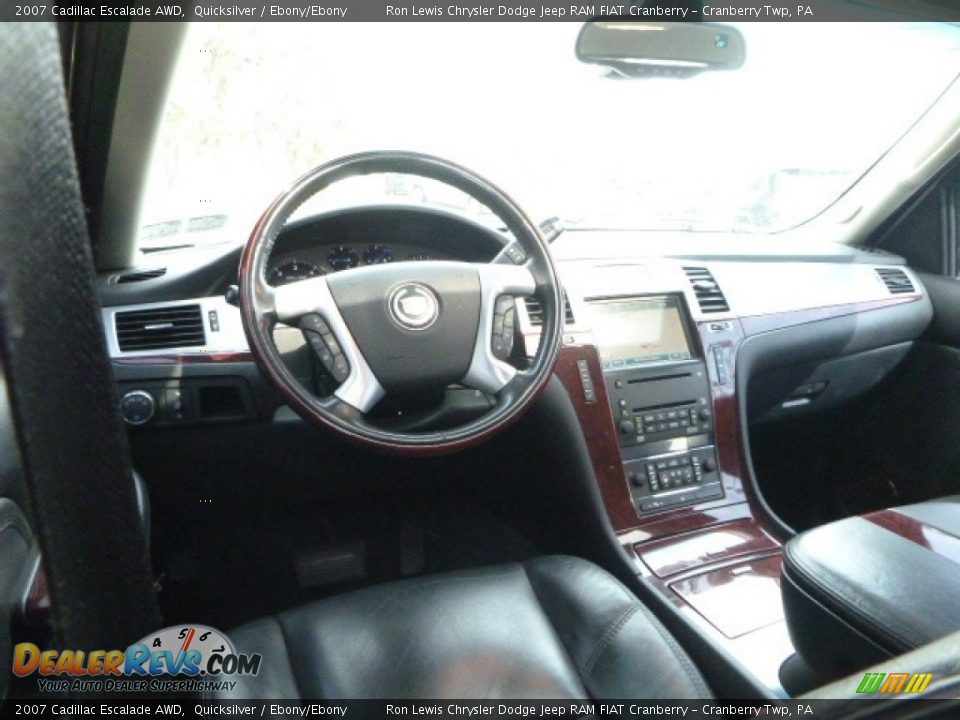 2007 Cadillac Escalade AWD Quicksilver / Ebony/Ebony Photo #14