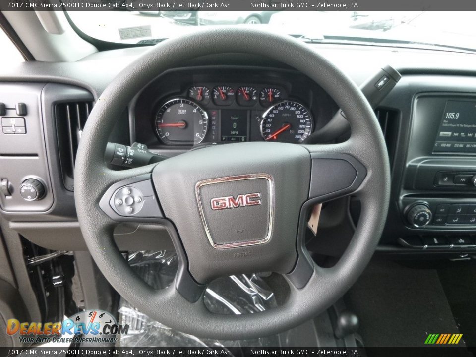 2017 GMC Sierra 2500HD Double Cab 4x4 Steering Wheel Photo #18