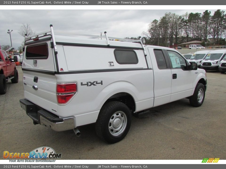 2013 Ford F150 XL SuperCab 4x4 Oxford White / Steel Gray Photo #6