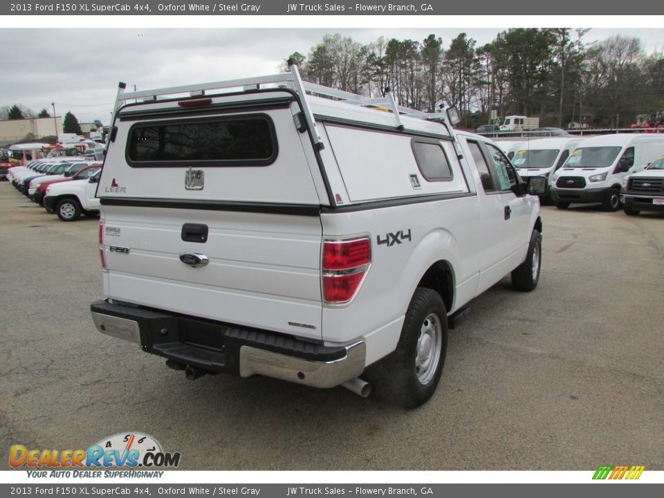 2013 Ford F150 XL SuperCab 4x4 Oxford White / Steel Gray Photo #7
