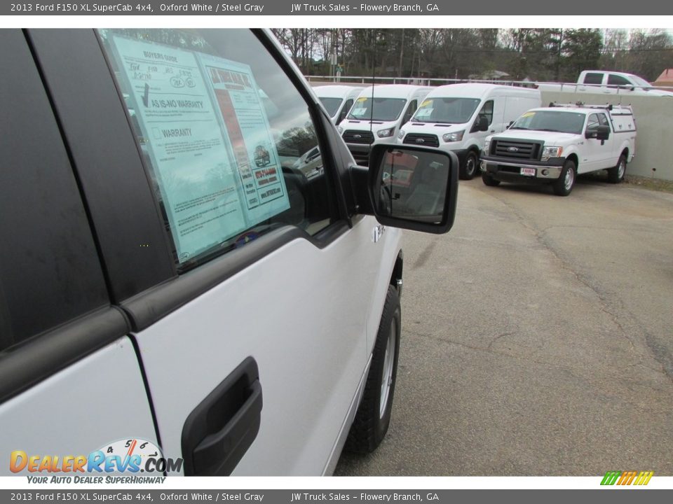 2013 Ford F150 XL SuperCab 4x4 Oxford White / Steel Gray Photo #29