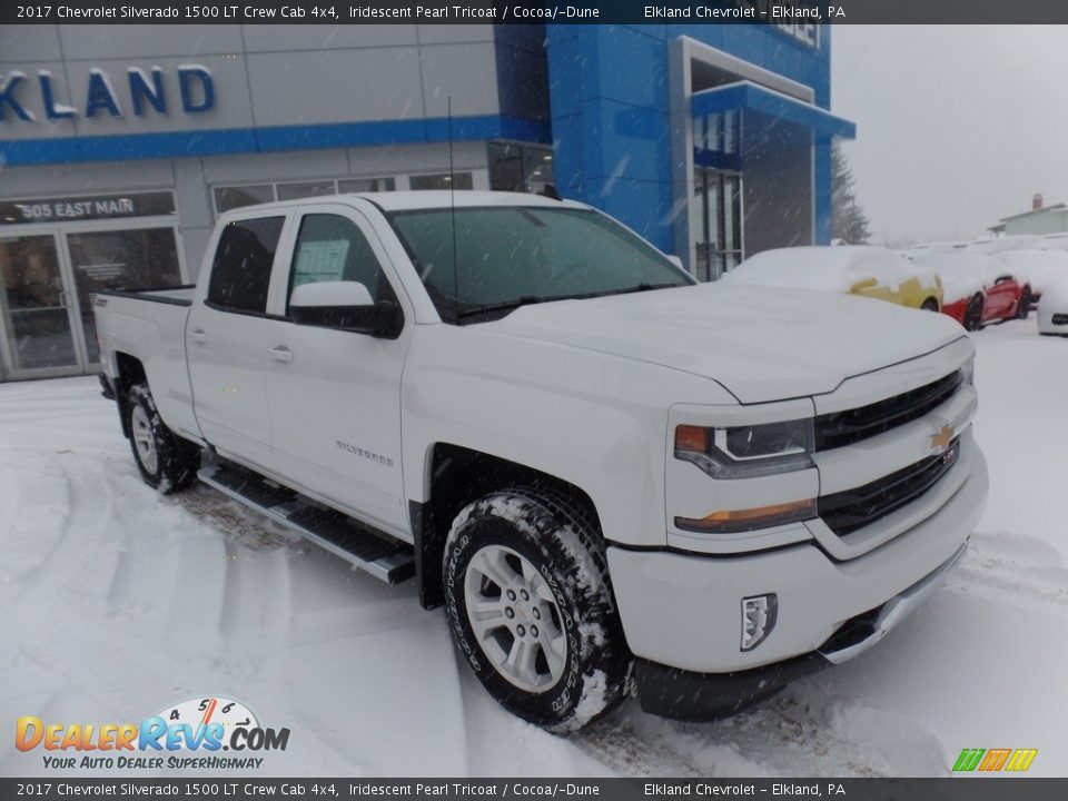 2017 Chevrolet Silverado 1500 LT Crew Cab 4x4 Iridescent Pearl Tricoat / Cocoa/­Dune Photo #2