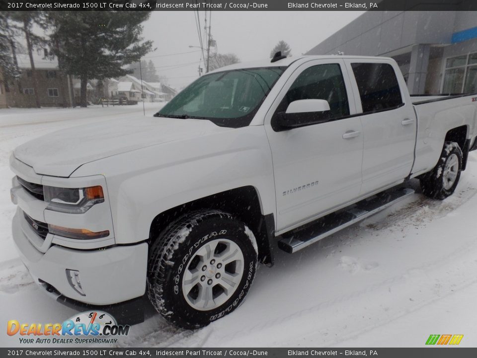 2017 Chevrolet Silverado 1500 LT Crew Cab 4x4 Iridescent Pearl Tricoat / Cocoa/­Dune Photo #4