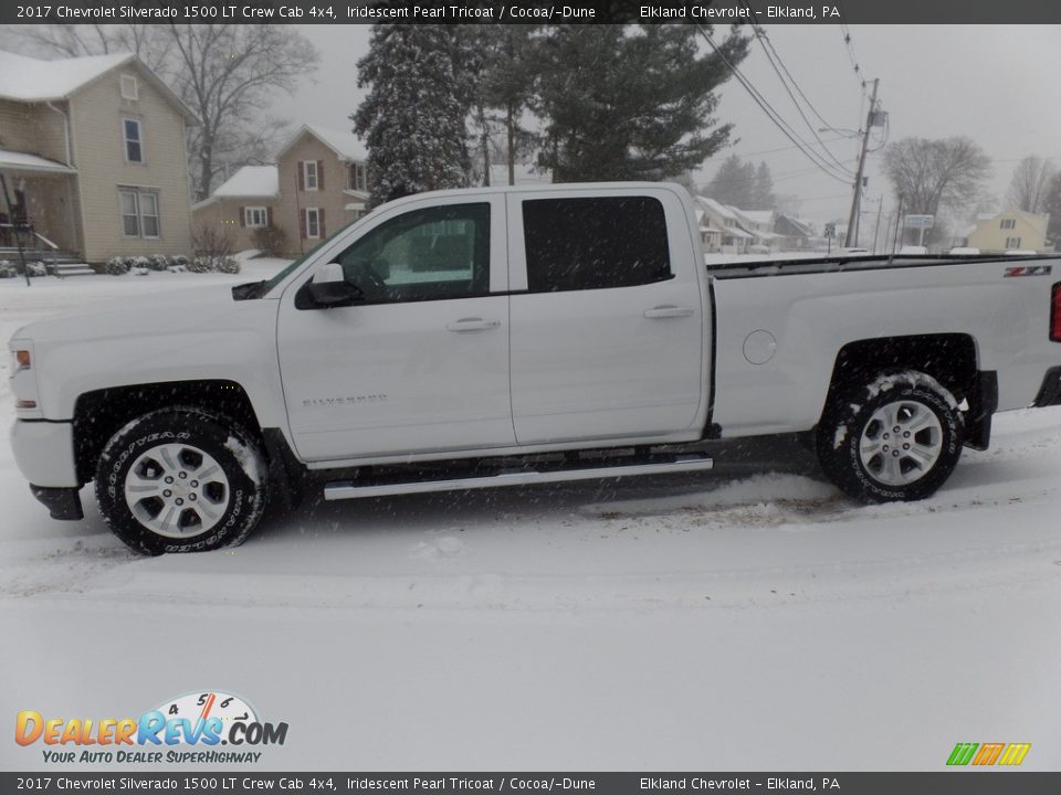 2017 Chevrolet Silverado 1500 LT Crew Cab 4x4 Iridescent Pearl Tricoat / Cocoa/­Dune Photo #5