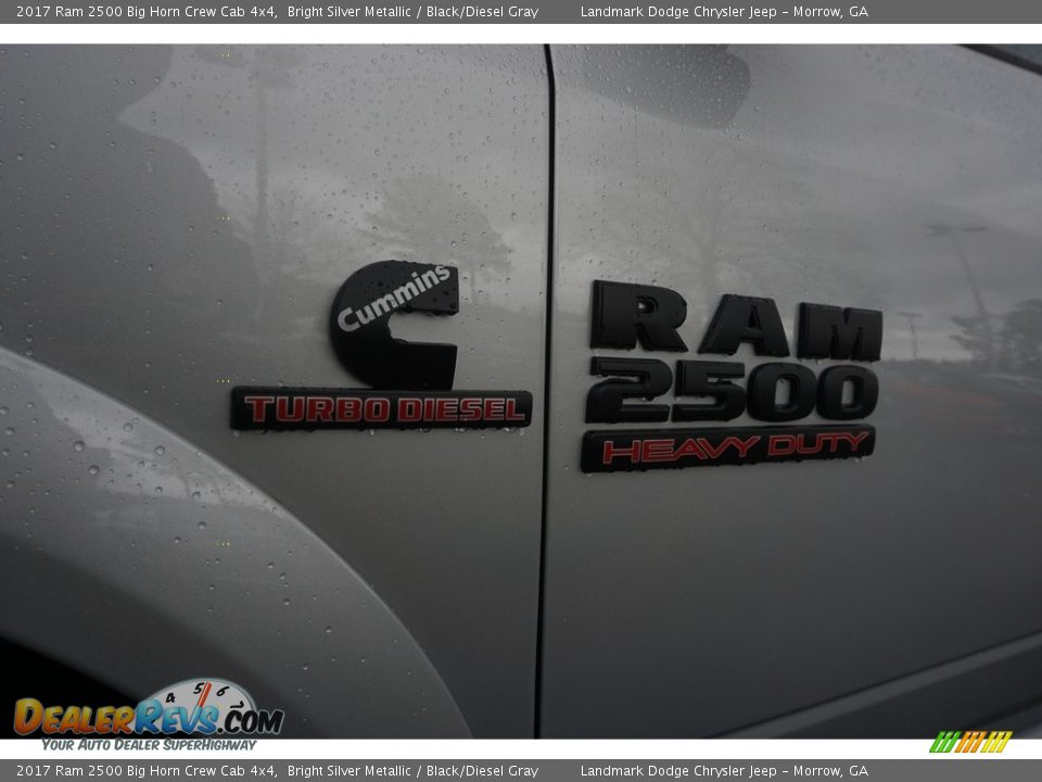 2017 Ram 2500 Big Horn Crew Cab 4x4 Bright Silver Metallic / Black/Diesel Gray Photo #7