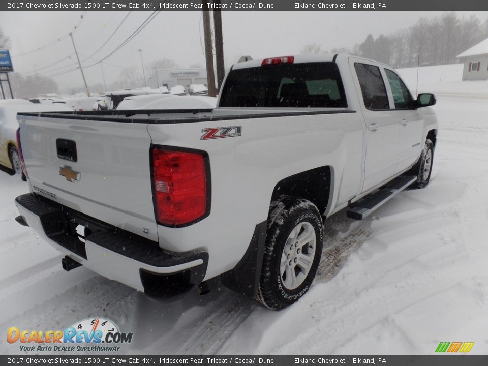 2017 Chevrolet Silverado 1500 LT Crew Cab 4x4 Iridescent Pearl Tricoat / Cocoa/­Dune Photo #8