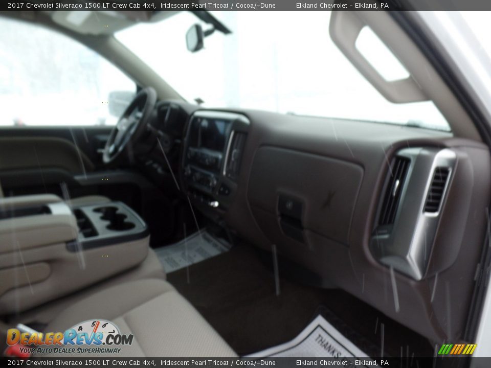 2017 Chevrolet Silverado 1500 LT Crew Cab 4x4 Iridescent Pearl Tricoat / Cocoa/­Dune Photo #14