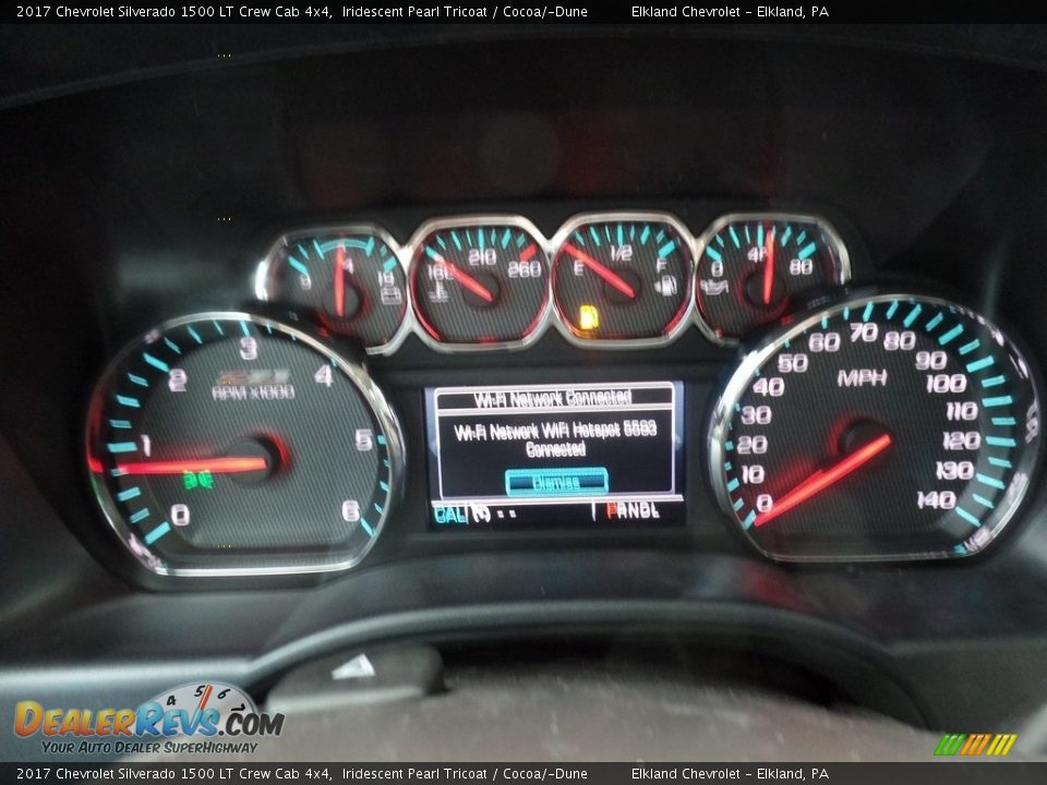 2017 Chevrolet Silverado 1500 LT Crew Cab 4x4 Iridescent Pearl Tricoat / Cocoa/­Dune Photo #28