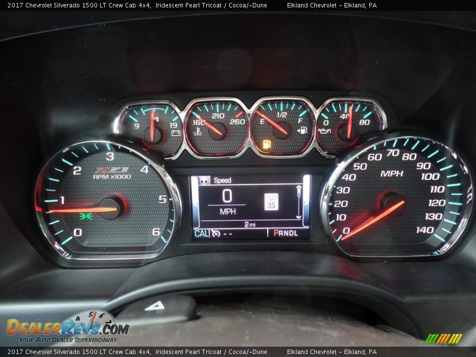 2017 Chevrolet Silverado 1500 LT Crew Cab 4x4 Iridescent Pearl Tricoat / Cocoa/­Dune Photo #29