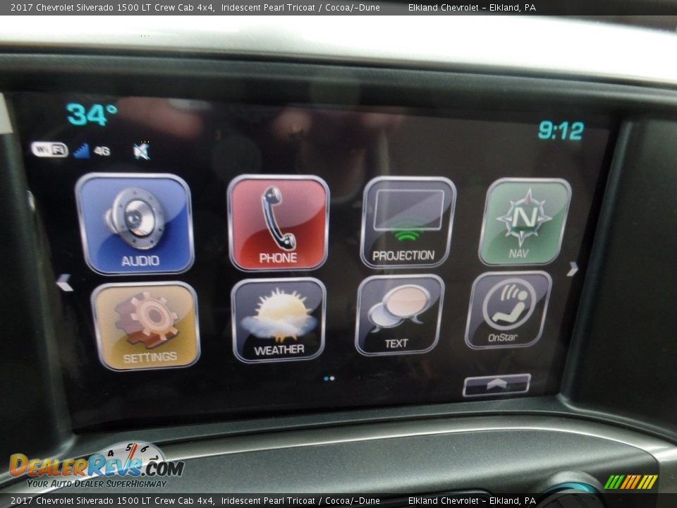 2017 Chevrolet Silverado 1500 LT Crew Cab 4x4 Iridescent Pearl Tricoat / Cocoa/­Dune Photo #30