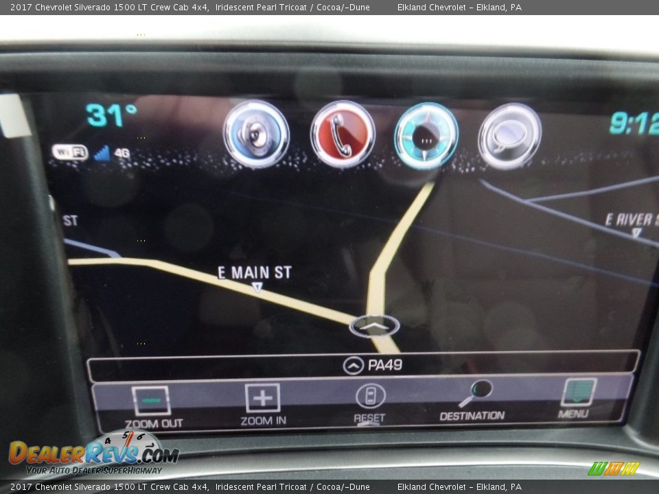 2017 Chevrolet Silverado 1500 LT Crew Cab 4x4 Iridescent Pearl Tricoat / Cocoa/­Dune Photo #33