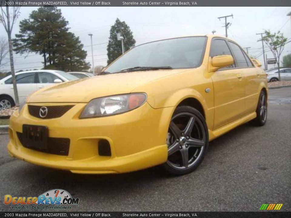 2003 Mazda Protege MAZDASPEED Vivid Yellow / Off Black Photo #1