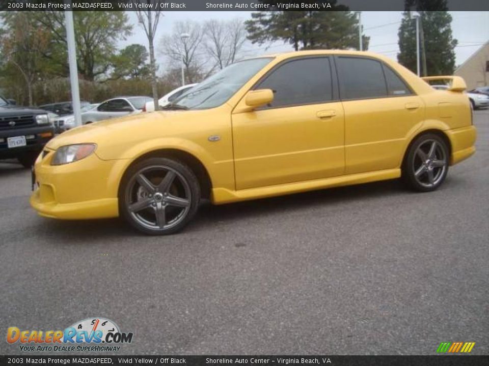 2003 Mazda Protege MAZDASPEED Vivid Yellow / Off Black Photo #2