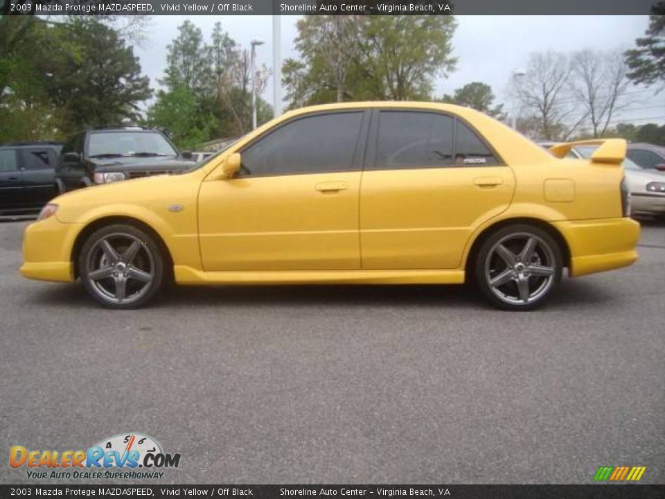 2003 Mazda Protege MAZDASPEED Vivid Yellow / Off Black Photo #3