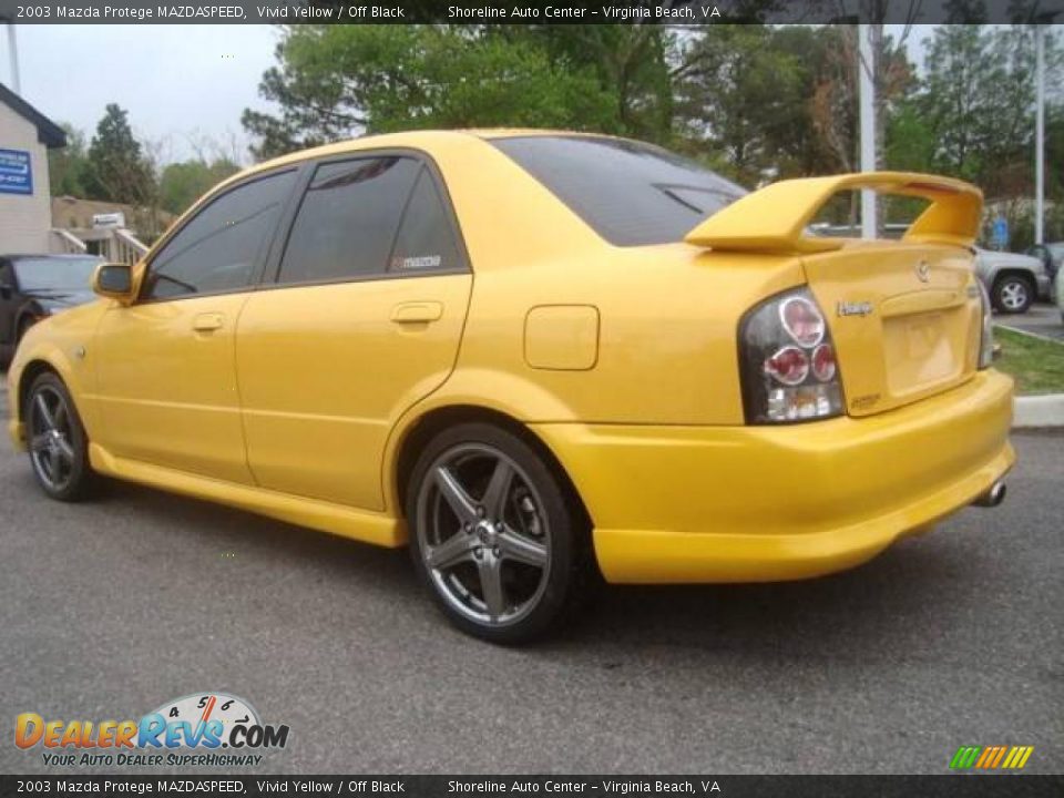 2003 Mazda Protege MAZDASPEED Vivid Yellow / Off Black Photo #4