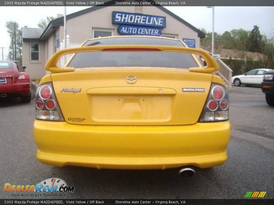 2003 Mazda Protege MAZDASPEED Vivid Yellow / Off Black Photo #5