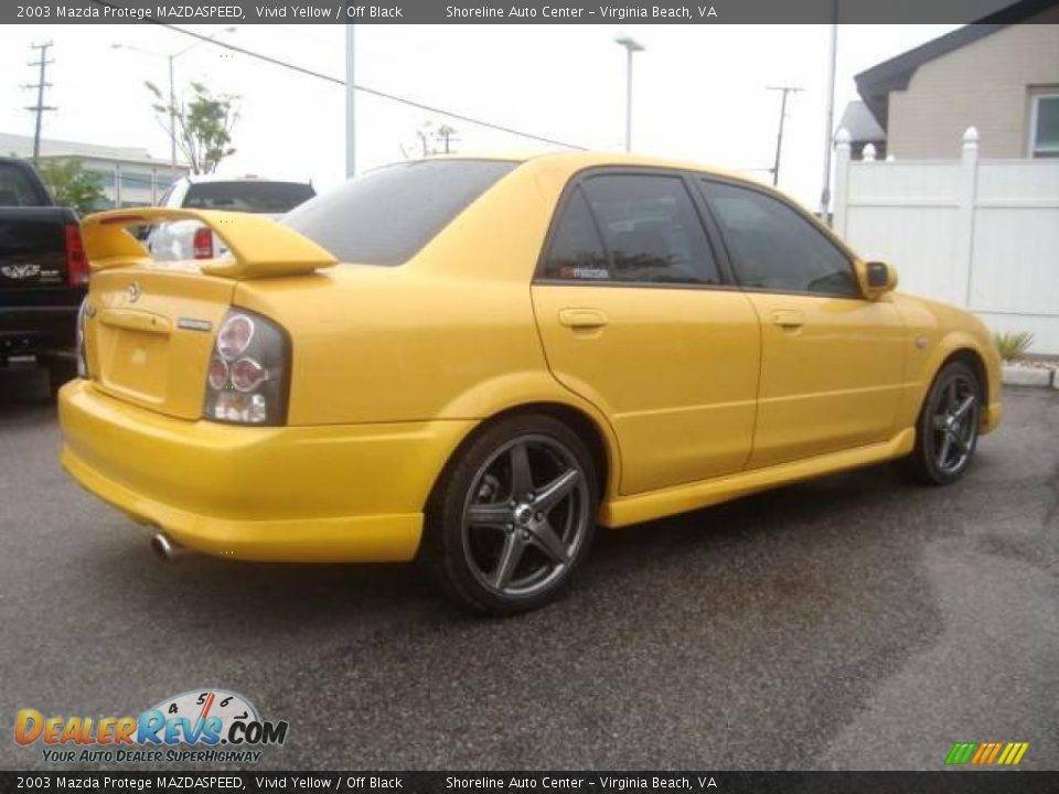 2003 Mazda Protege MAZDASPEED Vivid Yellow / Off Black Photo #6