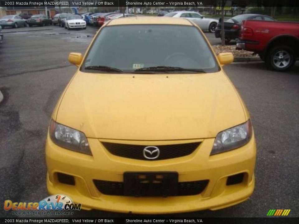 2003 Mazda Protege MAZDASPEED Vivid Yellow / Off Black Photo #9