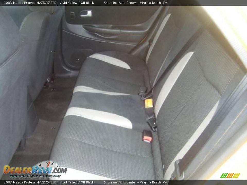2003 Mazda Protege MAZDASPEED Vivid Yellow / Off Black Photo #11