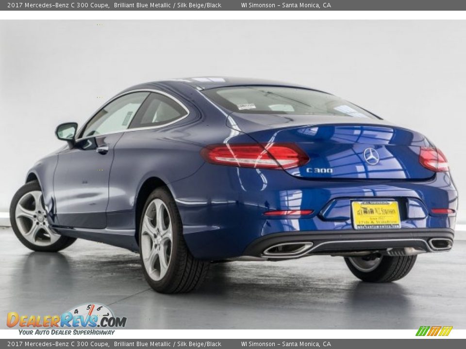 2017 Mercedes-Benz C 300 Coupe Brilliant Blue Metallic / Silk Beige/Black Photo #3