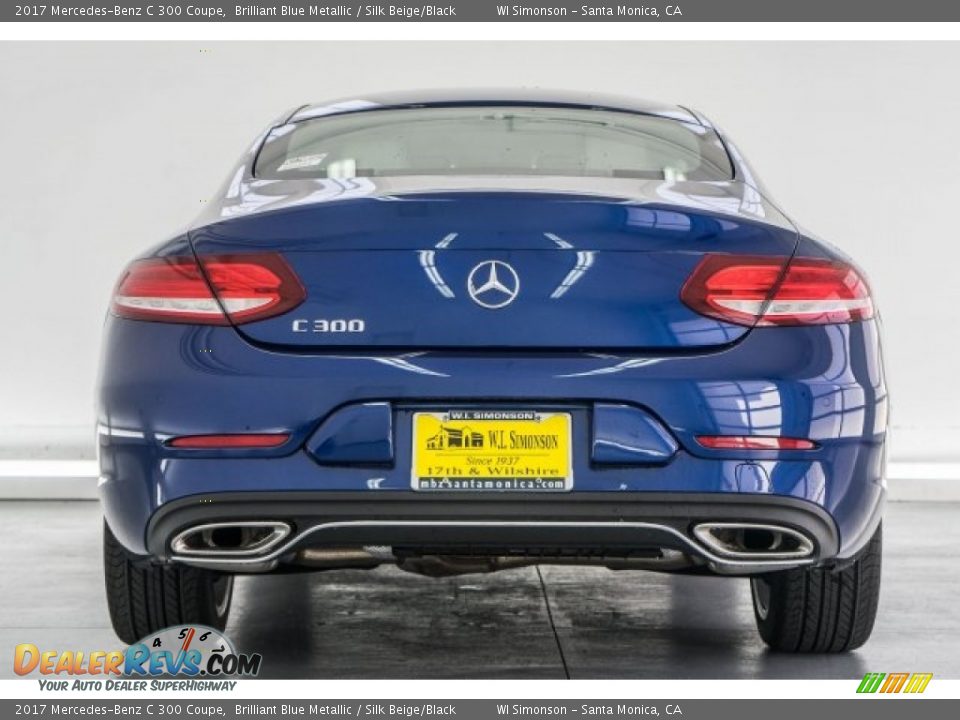 2017 Mercedes-Benz C 300 Coupe Brilliant Blue Metallic / Silk Beige/Black Photo #4