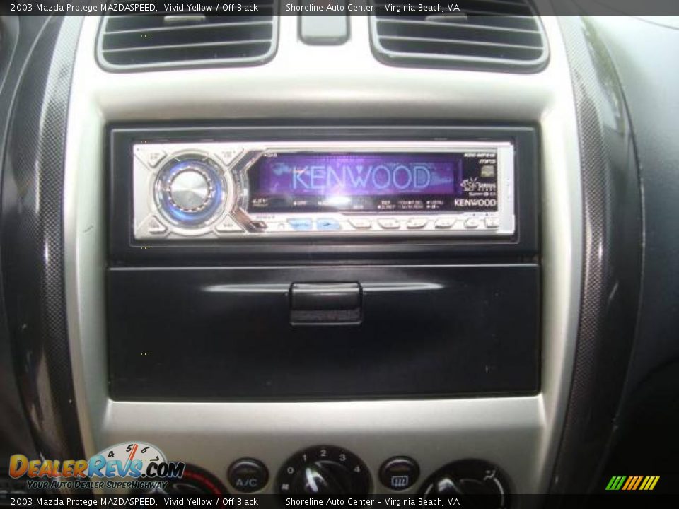2003 Mazda Protege MAZDASPEED Vivid Yellow / Off Black Photo #18