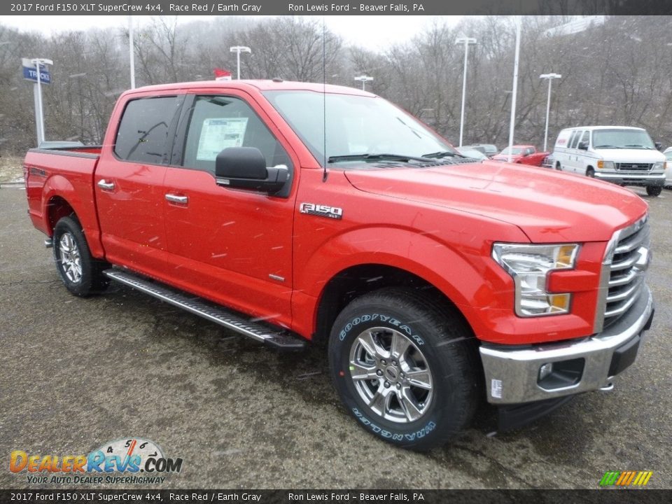 2017 Ford F150 XLT SuperCrew 4x4 Race Red / Earth Gray Photo #8