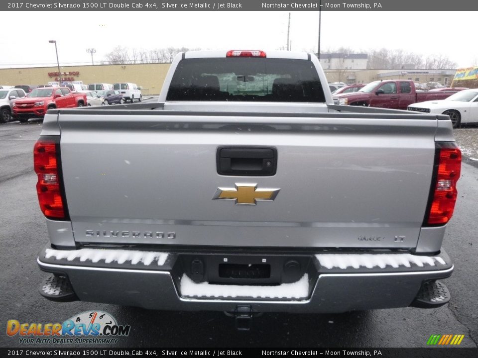 2017 Chevrolet Silverado 1500 LT Double Cab 4x4 Silver Ice Metallic / Jet Black Photo #6