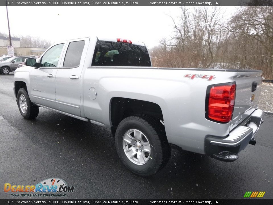 2017 Chevrolet Silverado 1500 LT Double Cab 4x4 Silver Ice Metallic / Jet Black Photo #7