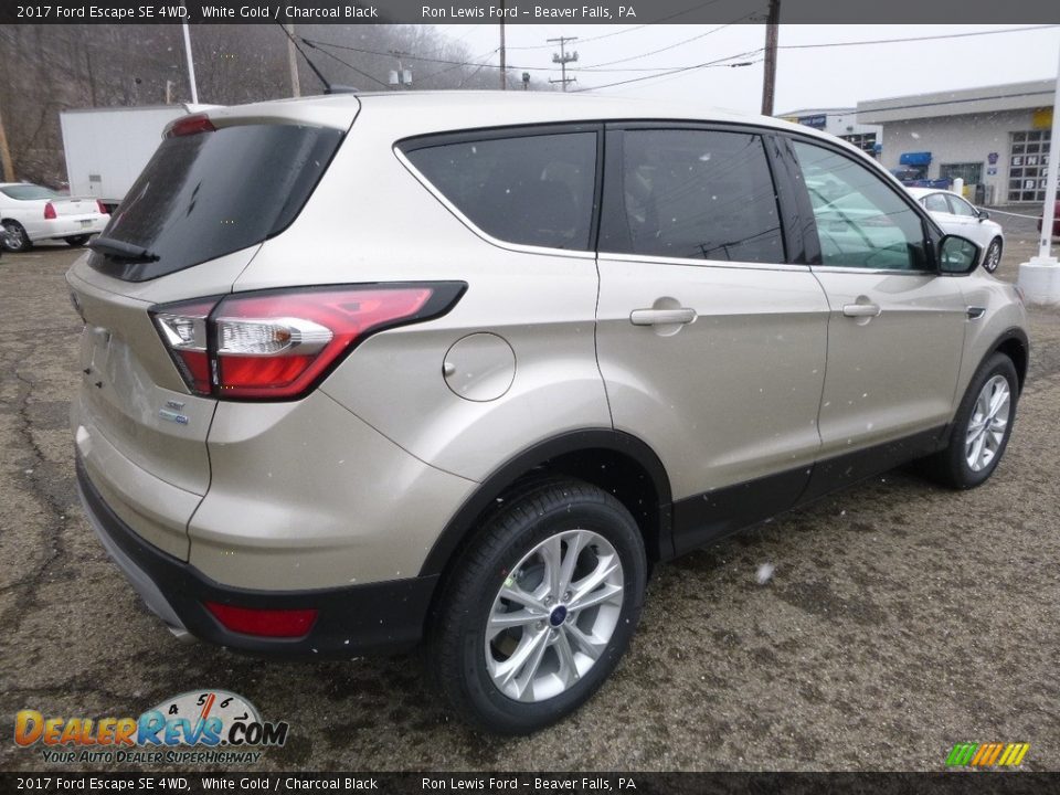 2017 Ford Escape SE 4WD White Gold / Charcoal Black Photo #2