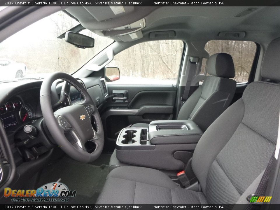 2017 Chevrolet Silverado 1500 LT Double Cab 4x4 Silver Ice Metallic / Jet Black Photo #10