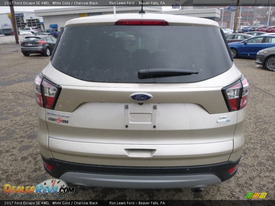 2017 Ford Escape SE 4WD White Gold / Charcoal Black Photo #3