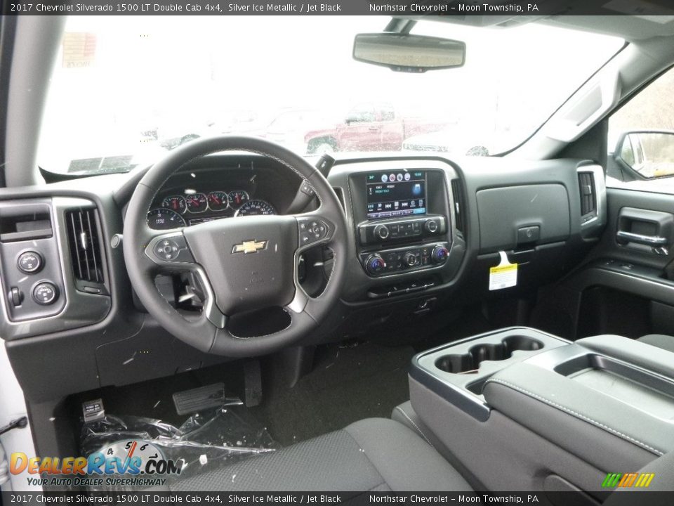 2017 Chevrolet Silverado 1500 LT Double Cab 4x4 Silver Ice Metallic / Jet Black Photo #12