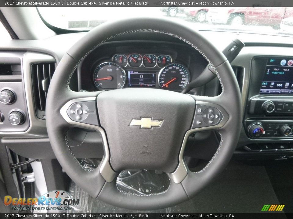 2017 Chevrolet Silverado 1500 LT Double Cab 4x4 Silver Ice Metallic / Jet Black Photo #18