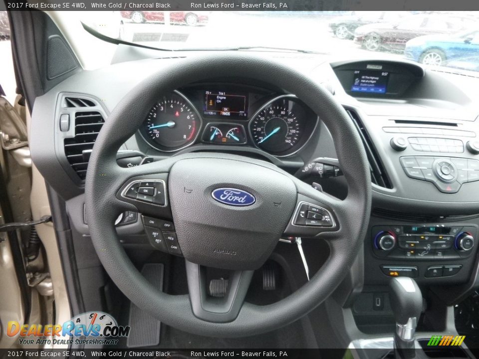 2017 Ford Escape SE 4WD White Gold / Charcoal Black Photo #17