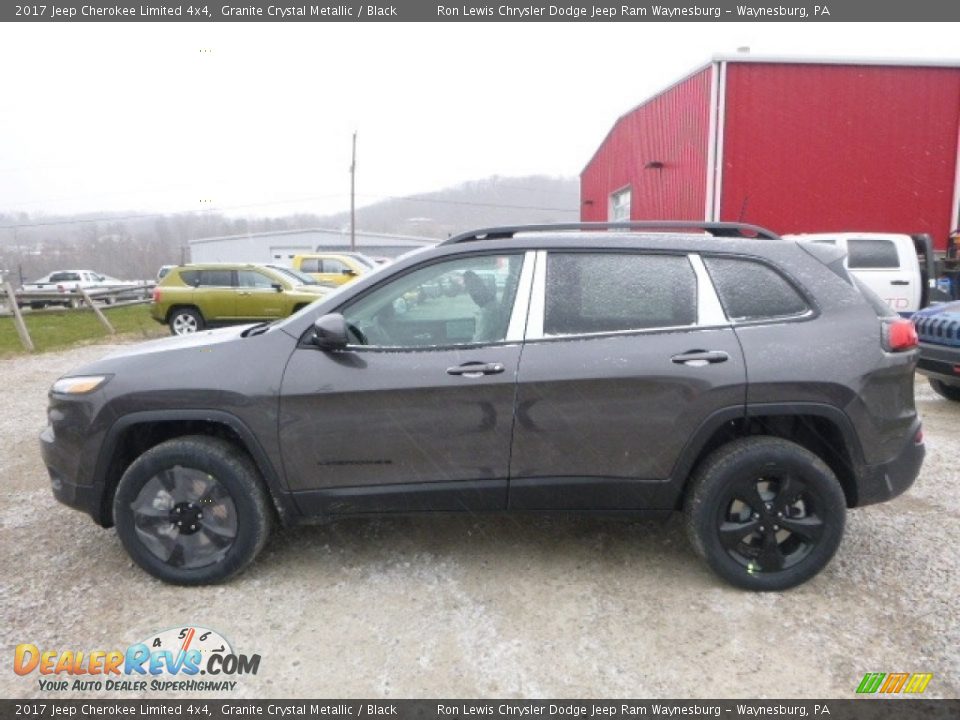 2017 Jeep Cherokee Limited 4x4 Granite Crystal Metallic / Black Photo #2