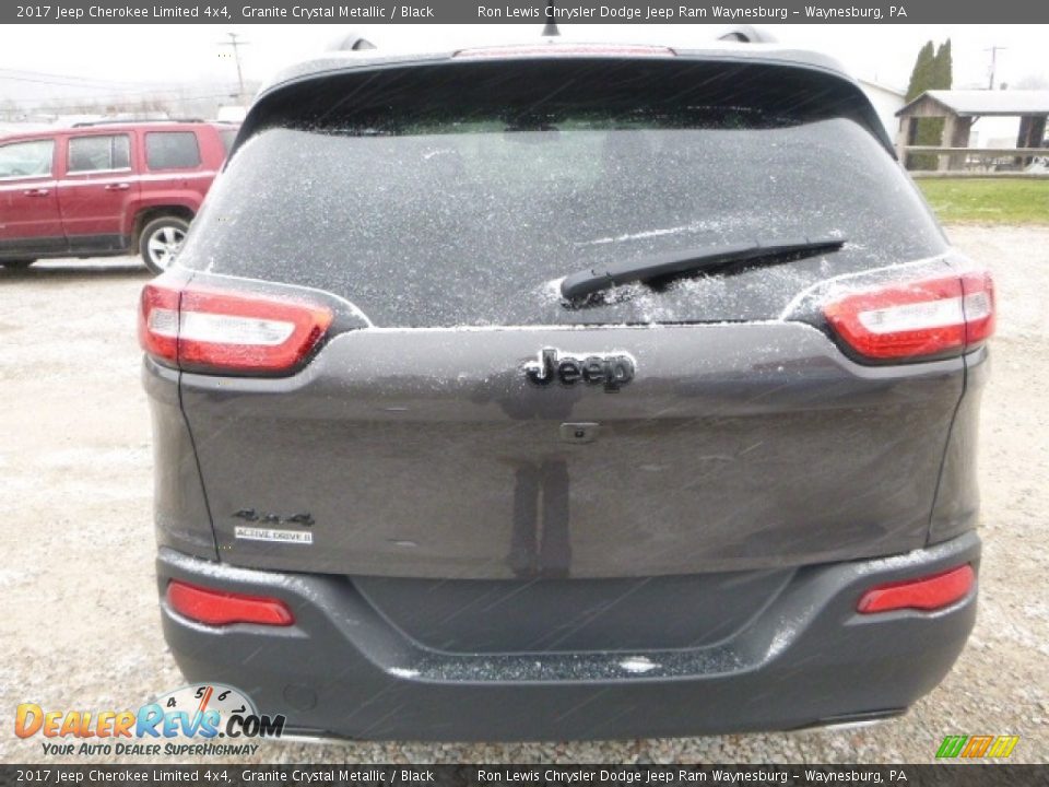 2017 Jeep Cherokee Limited 4x4 Granite Crystal Metallic / Black Photo #4