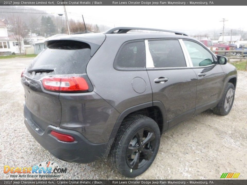 2017 Jeep Cherokee Limited 4x4 Granite Crystal Metallic / Black Photo #5