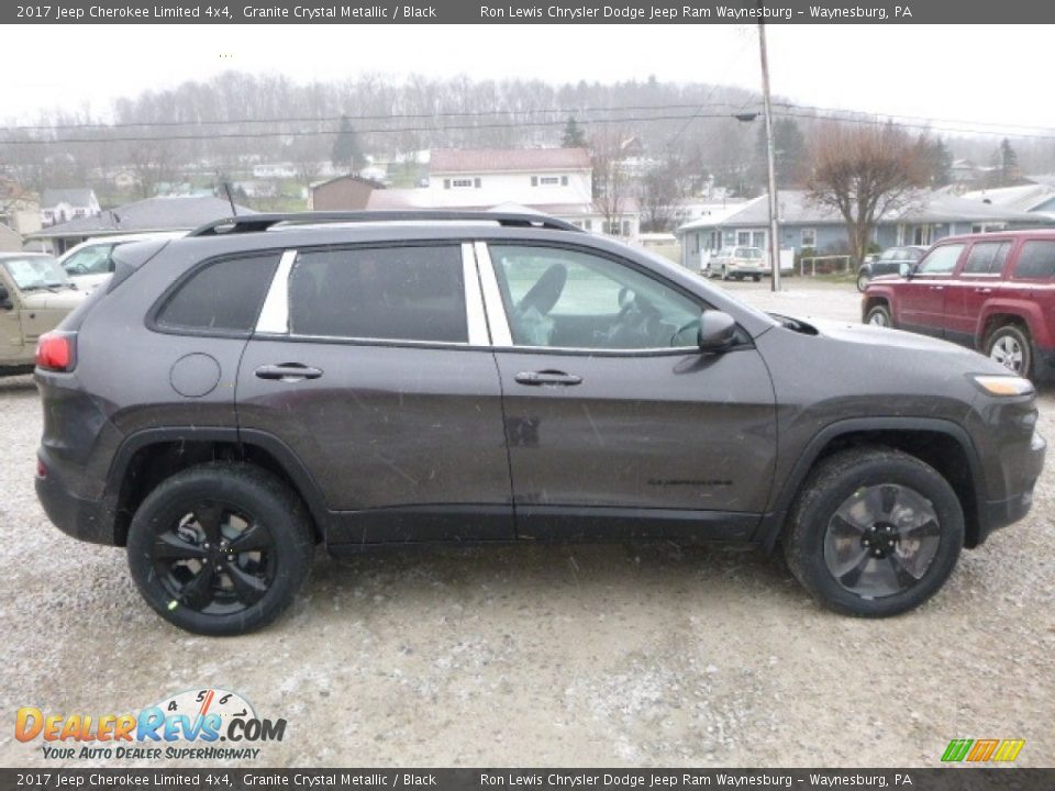 2017 Jeep Cherokee Limited 4x4 Granite Crystal Metallic / Black Photo #6