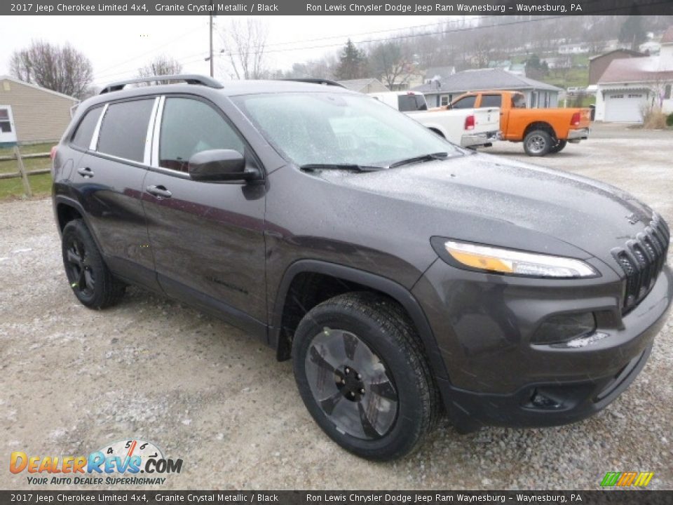 2017 Jeep Cherokee Limited 4x4 Granite Crystal Metallic / Black Photo #7