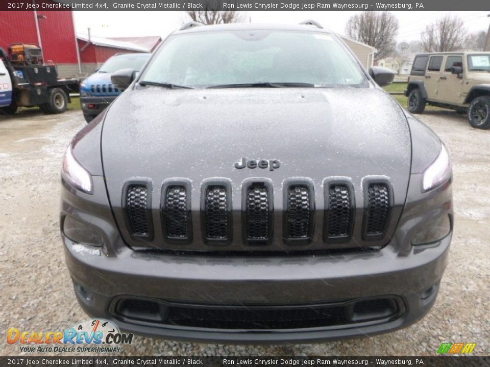 2017 Jeep Cherokee Limited 4x4 Granite Crystal Metallic / Black Photo #8