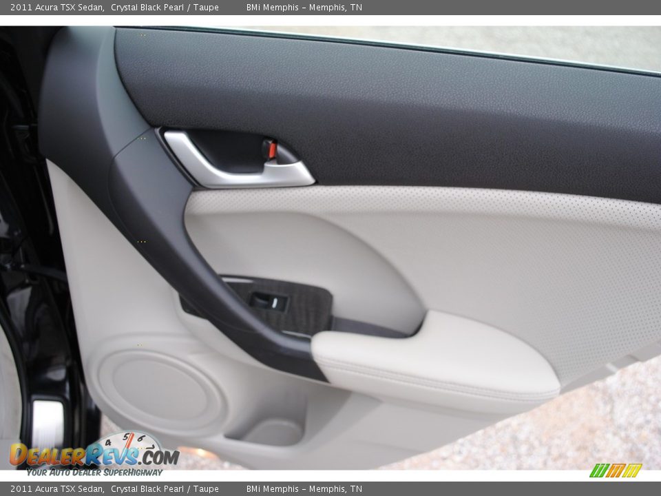 2011 Acura TSX Sedan Crystal Black Pearl / Taupe Photo #22