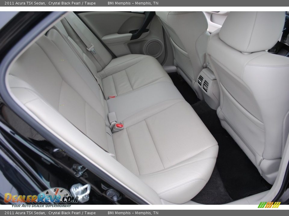 2011 Acura TSX Sedan Crystal Black Pearl / Taupe Photo #23